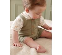 Ensemble body salopette bébé garçon kaki 6M(67CM)