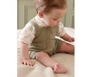 Ensemble body salopette bébé garçon kaki 9M(71CM)