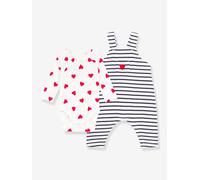 Ensemble body salopette Petit Bateau écru NAISSANCE(50CM)