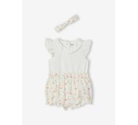 Ensemble body short bandeau écru 18M(81CM)