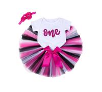 Ensemble Body Tutu Arc en Ciel pour bébé Fille déguisement Carnaval fête Anniversaire Danse Tulle Bouffant Costume Deux pièces Enfant fête Loisir créatif Princesse Mignon