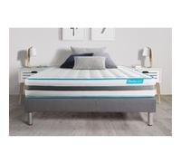 Ensemble BODYZONE 140x190 Ressorts ensaches 3 zones Ultra epaisseur