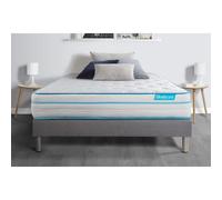 Ensemble BODYZONE+ 140x200 Ressorts ensaches, visco 5 zones Ultra epaisseur