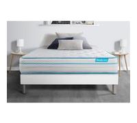 Ensemble BODYZONE+ 140x200 Ressorts ensachés, visco 5 zones Ultra épaisseur G