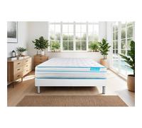 Ensemble BODYZONE+ 90x200 Ressorts ensachés, visco 5 zones Ultra épaisseur