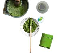 Ensemble Bol Et Fouet À Matcha En Céramique, Robuste, Élégant, Facile Nettoyer, Kit De Résistant La Chaleur Matcha Kit(Kiln turns blue)
