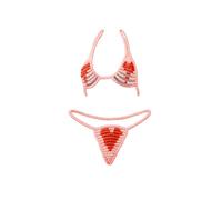 Ensemble Bonbon Soutien Gorge et String Candy, Lovers Candy String & Candy Bra, Taille Élastique