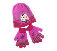Ensemble bonnet acrylique et Gant - Princess Disney - Princesses - Raiponce - Cendrillon - Yassmine