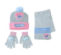 Ensemble bonnet avec gant et Ã©charpe d'hiver enfant Cerda Disney Stitch Vert 20x2x52 cm