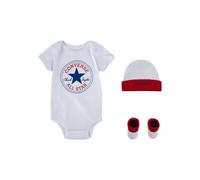 Ensemble bonnet + body + chaussons bÃ©bÃ© garÃ§on Converse Classic CTP Rouge 6/12 mois