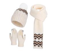 Ensemble bonnet d'hiver, écharpe, gants, chapeau en tricot | Résistant au froid et épais pour le quotidien, les festivals, les trajets en voyage, le ski, l'extérieur, la neige, la marche par temps