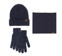 Ensemble bonnet, écharpe et gants tactiles d'hiver, compatible hommes et femmes