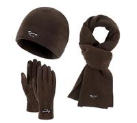 Ensemble Bonnet Echarpe Gant Femme - Ensemble d'hiver Élégant et Chaud Écran Tactile Accessoires Extérieur Unisexe Mode Confortable