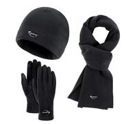 Ensemble Bonnet Echarpe Gant Femme - Ensemble d'hiver Élégant et Chaud Écran Tactile Accessoires Extérieur Unisexe Mode Confortable