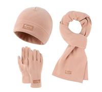 Ensemble Bonnet Echarpe Gant Femme - Ensemble d'hiver Élégant et Chaud Écran Tactile Accessoires Extérieur Unisexe Mode Confortable