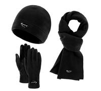 Ensemble Bonnet Echarpe Gant Femme - Ensemble d'hiver Élégant et Chaud Écran Tactile Accessoires Extérieur Unisexe Mode Confortable