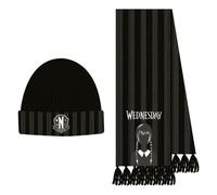 Ensemble bonnet et Ã©charpe Cerda Wednesday Noir TU