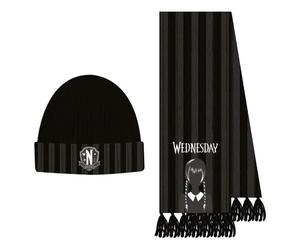 Ensemble bonnet et Ã©charpe Cerda Wednesday Noir TU