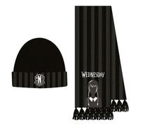 Ensemble écharpe mercredi noir TU