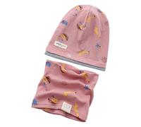 Ensemble Bonnet Et Écharpe d'hiver pour Bébé Design en Coton Extensible sans Bords Les Jeux en Plein Air Et Les Accessoires d'hiver Tout-Petits par Temps Froid