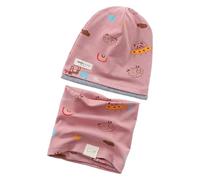 Ensemble Bonnet Et Écharpe d'hiver pour Bébé Design en Coton Extensible sans Bords Les Jeux en Plein Air Et Les Accessoires d'hiver Tout-Petits par Temps Froid