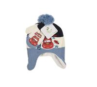 Ensemble bonnet et gants Disney Flash McQueen pour garçon hiver bleu 48 cm