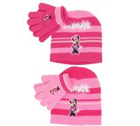 Ensemble bonnet et gants Minnie Mouse - Mignonne protection pour les jours froids Rose