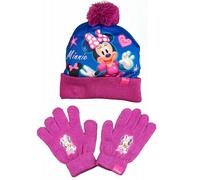 Ensemble bonnet et gants Minnie violet