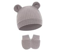 Ensemble Bonnet Et Gants Pour Nouveau-né Tissu En Coton Doux Et Respirant Mitaines Pour Chapeau Doux Pour La Peau Empêche Les Rayures Ensemble De Gants Pour Bébé Nouveau-né