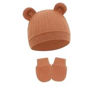 Ensemble Bonnet Et Gants Pour Nouveau-né Tissu En Coton Doux Et Respirant Mitaines Pour Chapeau Doux Pour La Peau Empêche Les Rayures Ensemble De Gants Pour Bébé Nouveau-né