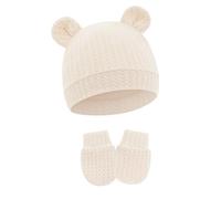 Ensemble Bonnet Et Gants Pour Nouveau-né Tissu En Coton Doux Et Respirant Mitaines Pour Chapeau Doux Pour La Peau Empêche Les Rayures Ensemble De Gants Pour Bébé Nouveau-né