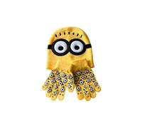 Ensemble bonnet et mitaines d'hiver Minions pour enfants, 2 pièces, pour bébés, filles, garçons, tout-petits,