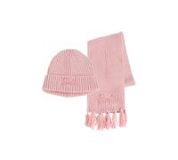 Ensemble Bonnet + Foulard barbie rose TU