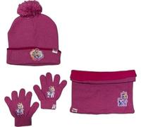 Ensemble Bonnet Gants cache cou Cry Babies (snood ou tour de cou double a l'interieur) (Set gants bonnet avec tour de cou Cry babies - A)