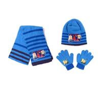 Ensemble Bonnet,Gants,Echarpe Rayé Minions (Minions - Marine)