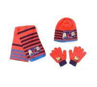 Ensemble Bonnet,Gants,Echarpe Rayé Minions (Minions - Red)