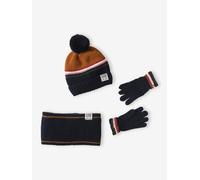 Ensemble Bonnet Snood Gants/Moufles 2/3 ans bleu moyen 8/10A