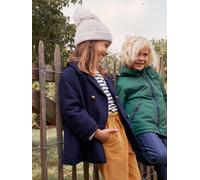 Ensemble bonnet + snood + gants ou moufles en maille torsadée fille écru 2/3A