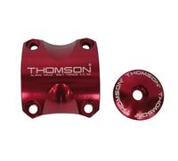Ensemble Bouchon Pilotage 1-1/8+ Colllier Tige de Guidon x4 31,8mm Rouge