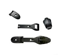 Ensemble Boucle Zinc et Base PA pour Remplacement Ski | Zinc alloy head, PA base, 80mm strap, smooth ratchet action, black finish