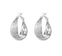 Ensemble Boucles Anneau de Möbius, Conception Clou Percé, Boucles Minimalistes Raffinées, Bijoux Quotidiens Tendance, Mixte