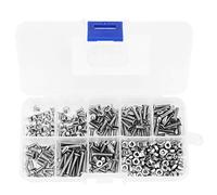 Ensemble Boulons Vis Écrous M3, 340pcs Acier Inoxydable SS304, Tête Plate Hexagonale, Assortiment Complet - Résistance à La Corrosion, Boîte de Rangement Transparent, Usage