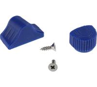 Ensemble : Bouton de commutation feux de croisement & clignotants 3D, bleu - pour S51, S70, SR50, SR80 - MZ ETZ