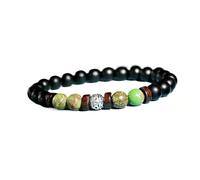 Ensemble Bracelet Mixte Pierre Naturelle Perles Malachite Oeil de Tigre Turquoise Combinaison, One Size, Acétate, Pas de pierre précieuse