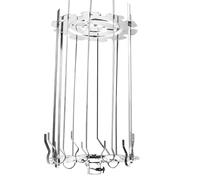 Ensemble brochettes à rôtisserie pour barbecue,brochettes à brochettes en acier inoxydable pour four électrique,kit brochettes rotatives pour viande et légumes avec 12 accessoires