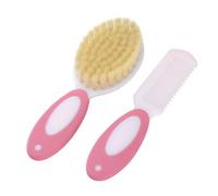 Ensemble Brosse à Cheveux et Peigne pour Bébé,1 ensemble,Brosse à Poils Naturels Doux,Manche Antidérapant,Spécial pour bébés et Nouveau-nés,Cadeau de Naissance,Essentiels pour Nouveau-né 0plus Mois