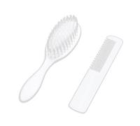 Ensemble brosse à cheveux et peigne pour bébé - Brosse à cheveux à poils doux - Brosse à cheveux pour bébé - Massage de la tête - Peigne à cheveux pour bébé - Peigne à cheveux pour bébé