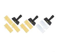 Ensemble brosse à vapeur portable et chiffon pelucheux blanc pour Karcher SC1 SC2 SC3 SC4 SC5 pour la maison (A)