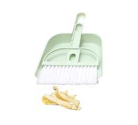 Ensemble brosse de nettoyage et pelle à poussière, ensemble mini balai et | Main pour table, comptoir, clavier, bureau, maison, bureau, étagère, tiroir, cuisine, salle d Vert