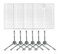 Ensemble brosse et filtre pour aspirateurs Lubluelu pour L20 et pour robot Honiture V8 Pro permettant une collecte complète de la saleté le long des murs